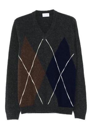 SCAGLIONE V-neck sweater - Grey