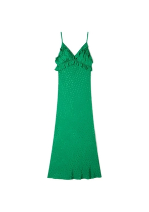 SANDRO ruffled dress - Green