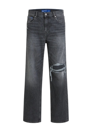Karl Lagerfeld Jeans logo-patch jeans - Grey