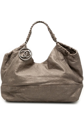 CHANEL Pre-Owned 2006-2008 Baby Metallic Calfskin Coco Cabas tote bag - Brown