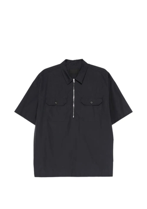 Prada half-zip chest-pocket polo shirt - Blue