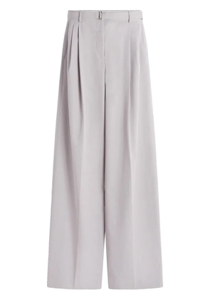 Lanvin cotton wide-leg trousers - Grey