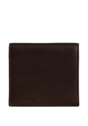 Yu Mei leather wallet - Brown