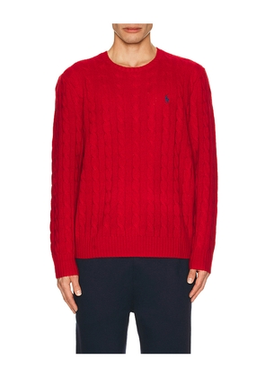 Polo Ralph Lauren Long Sleeve Pullover in Red. Size L. Also in M, S, XL/1X, XXL/2X.