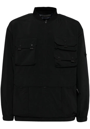 Spoonyard multi pocket long-sleeves windbreaker - Black