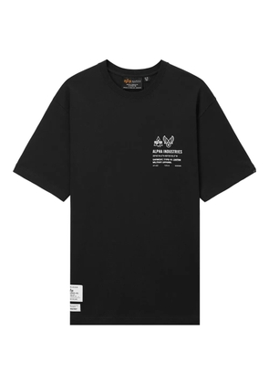 Alpha Industries logo-print crew-neck T-shirt - Black