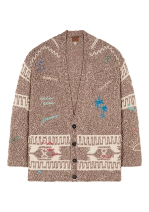 Alanui Written by the Ocean cardigan - Brown