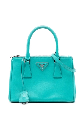 Prada Pre-Owned 2010-2025 Small Saffiano Lux Galleria Double Zip satchel - Blue