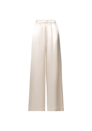 Fabiana Filippi elasticated-waist satin trousers - Neutrals