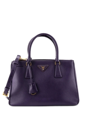 Prada Pre-Owned Double Zip Lux Saffiano Leather Small tote bag - Purple
