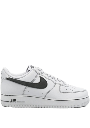 Nike sketched swoosh leather sneakers - Grey