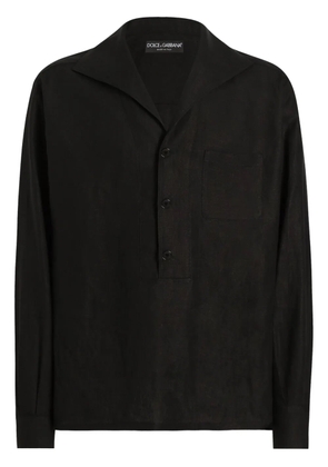 Dolce & Gabbana sailor-collar shirt - Black