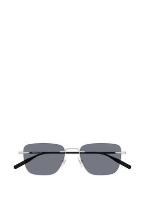 Montblanc square-frame sunglasses - Silver