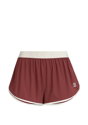 Brunello Cucinelli logo shorts - Red