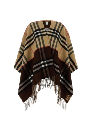 Burberry Equestrian-Knight-design poncho - Neutrals