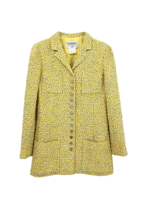 CHANEL Pre-Owned 1996 single-breasted coat - Yellow