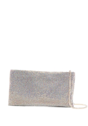 Benedetta Bruzziches crystal-embellished clutch bag - Silver