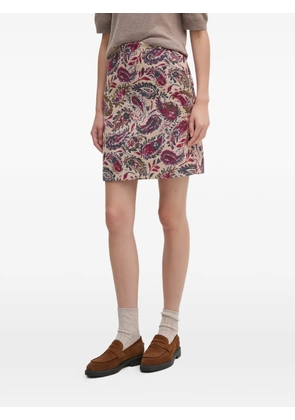 Mos Mosh paisley-print mini skirt - Neutrals