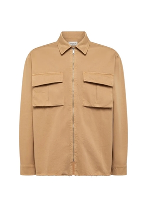 Laneus chest-pocket shirt - Brown