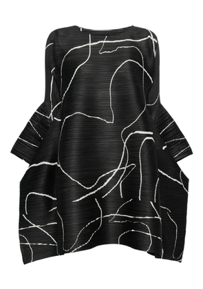 Pleats Please Issey Miyake Pause pleated minidress - Black