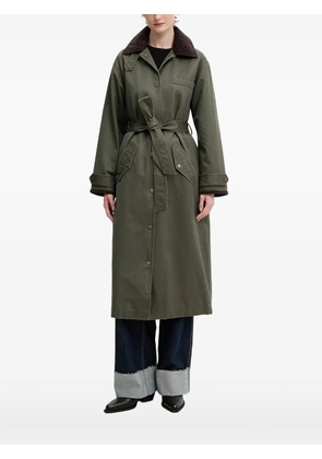 Abercrombie & Fitch corduroy-collar coat - Green