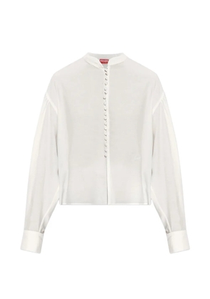 Kenzo buttoned-up long-sleeve shirt - White