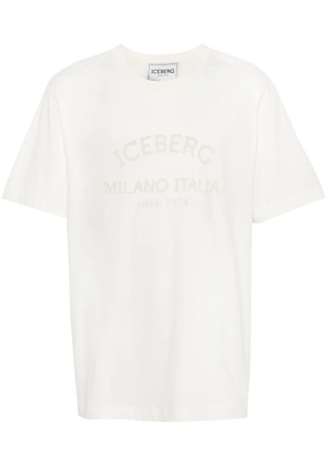 Iceberg logo-print cotton T-shirt - Neutrals