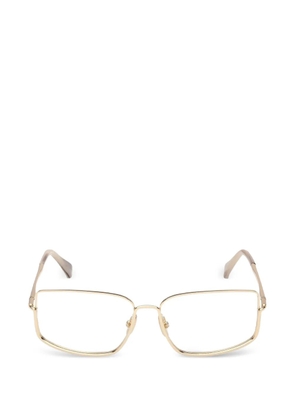 Max Mara Eyewear rectangle metal glasses - Gold