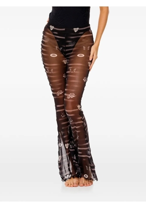 Agua Bendita Monike printed trousers - Black