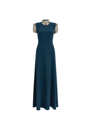 Jenny Packham Pricile embellished maxi dress - Blue