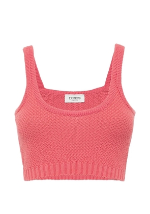 Laneus knitted cropped top - Pink
