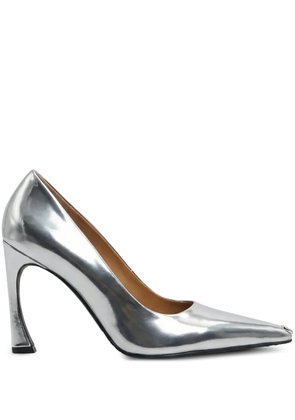 Marine Serre MS Kiss pumps - Silver