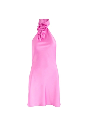 MISHA Sterling ruffled halterneck mini dress - Pink