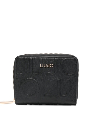 LIU JO embossed zip wallet - Black