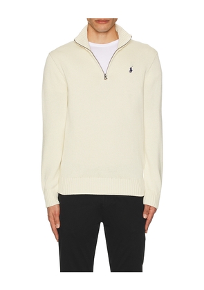 Polo Ralph Lauren Shaker 1/2 Zip Sweater in Cream. Size M. Also in XL/1X.