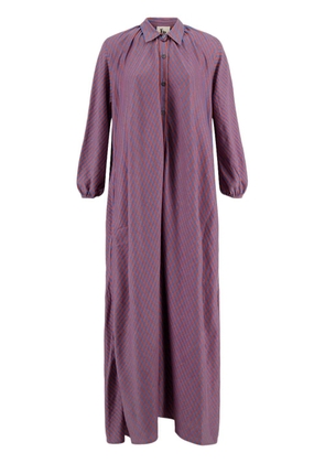 PAULA x Marrakshi Life striped cotton maxi dress - Blue