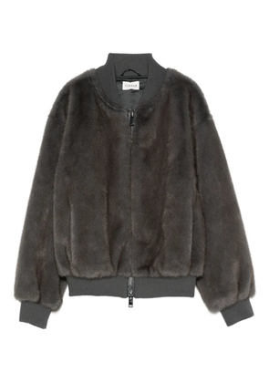 P.A.R.O.S.H. faux-fur bomber jacket - Blue