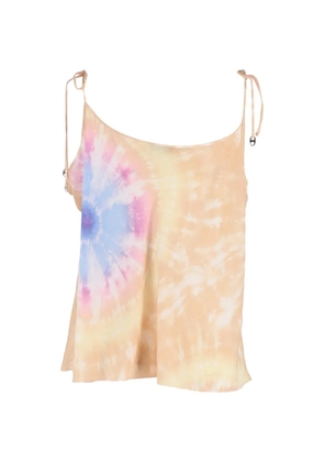 Paco Rabanne Pre-Owned tie-dyed self-tie top - Neutrals