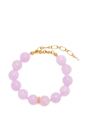 Anni Lu Ball beaded chain bracelet - Purple