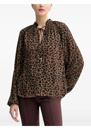 GUESS USA animal-print top - Brown