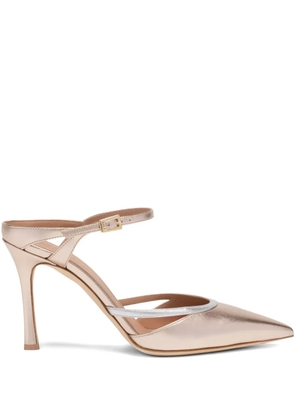 Malone Souliers Yola metallic-effect mules - Gold