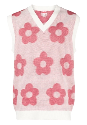 Kenzo Boke Flower V-neck cotton vest - Red