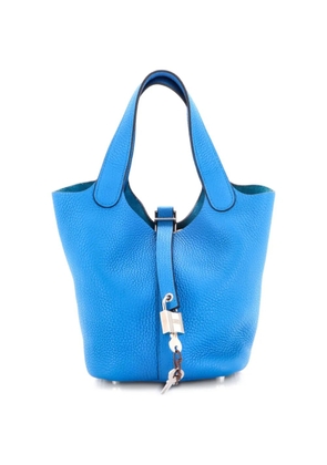 Hermès Pre-Owned Picotin Lock Bag Clemence PM bucket bag - Blue