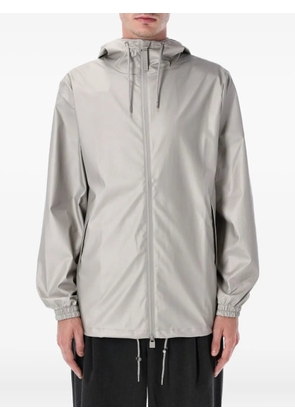 Rains zip-fastening hooded jacket - Grey