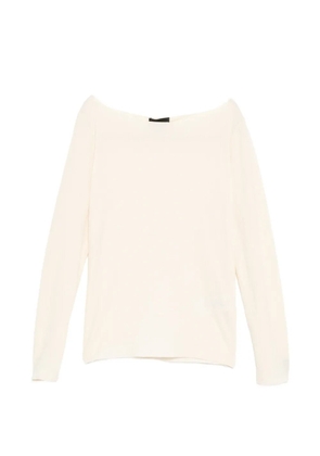 Emporio Armani Textured knit top - Yellow