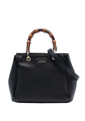 Gucci Pre-Owned 2016-2025 Mini Calfskin Bamboo Shopper satchel - Black