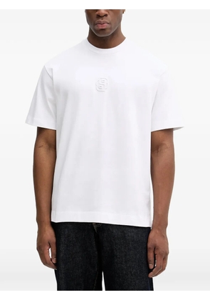 BOSS logo-embossed T-shirt - White