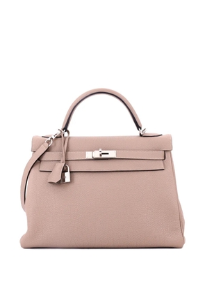Hermès Pre-Owned Kelly Handbag Grey Togo with Palladium Hardware 32 satchel