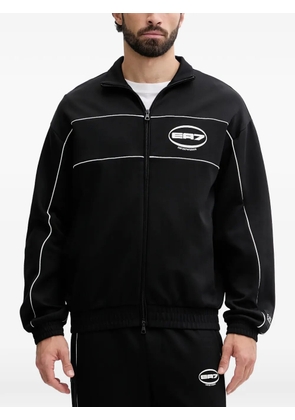 Ea7 Emporio Armani logo stripe jacket - Black