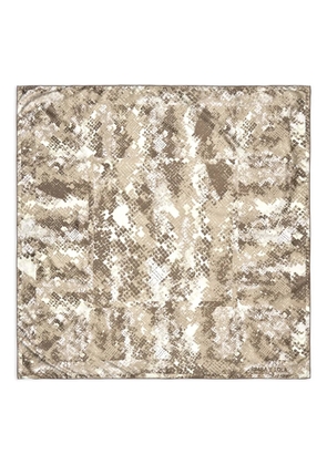 Bimba y Lola snake-print scarf - Neutrals